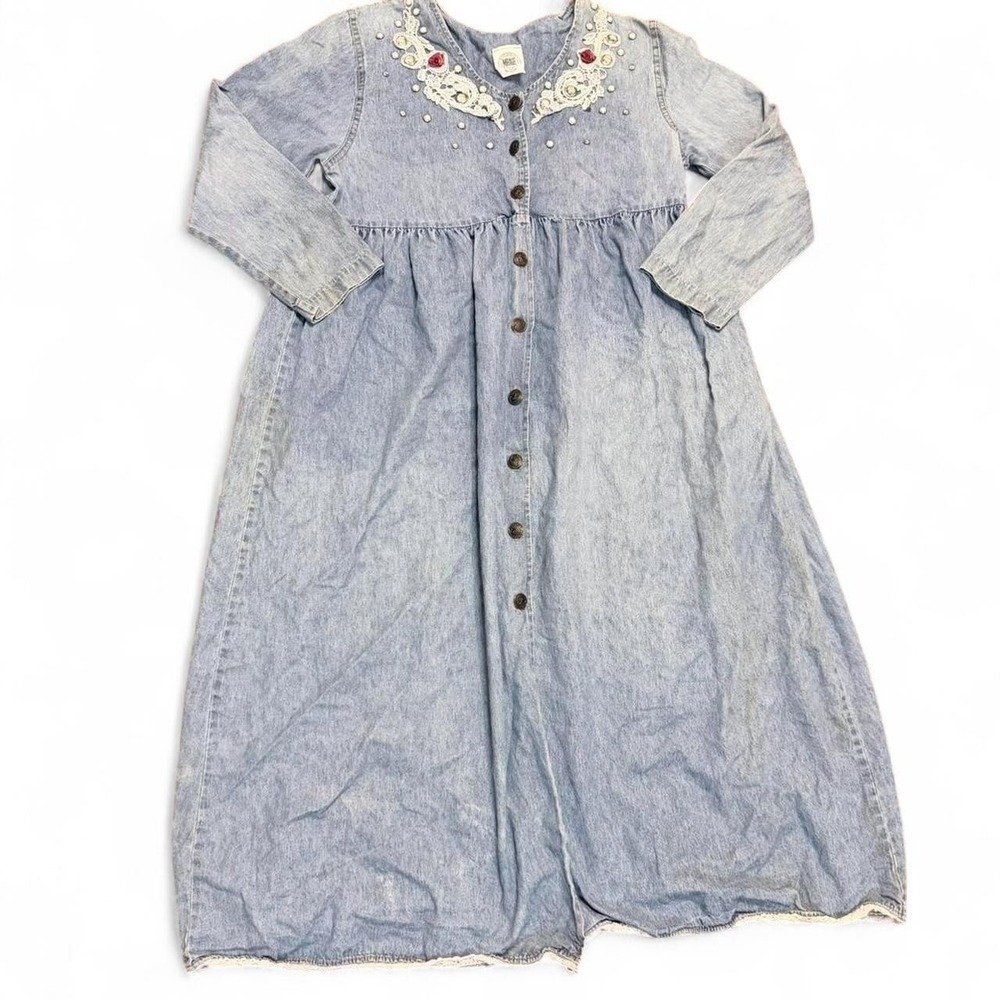 0149 Vintage Mirage Jean Dress